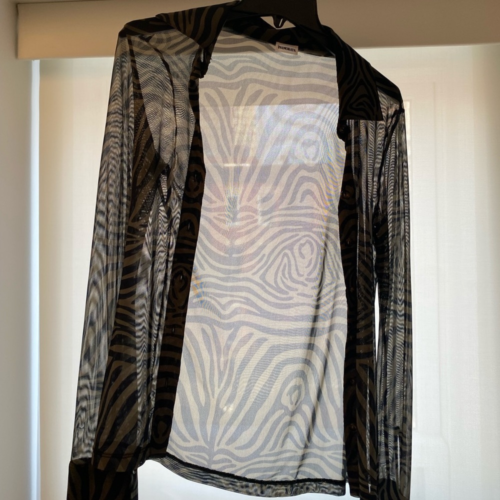 Inamorata Wilcox Button Up Zebra Medium